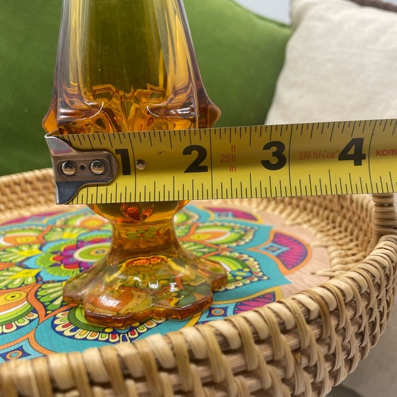 Fenton Valencia Amber Glass Swung Vase - Picture 7 of 7